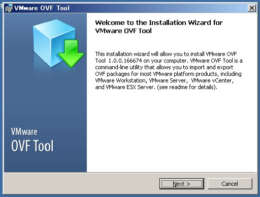 vmware import ovf file